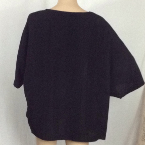 Black Open Front Sweater Shrug - Picture 5 of 6